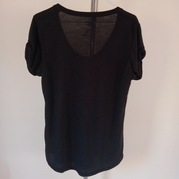 Nike Loose Fit Black Scoop Neck Cuff Sleeve Pullover Medium - Picture 4 of 6